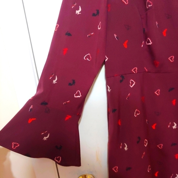 RW & Co Burgundy Midi Dress - Picture 7 of 10